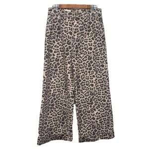 Pilcro‎ Women's Black Cheetah High Rise Bootcut Jeans Size 28
